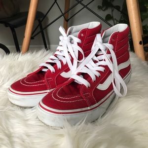 Red Vans Old School